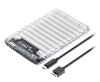 Obudowa do dysku Orico SATA 2,5" HDD/SSD USB Micro-B 5Gb/s - przezroczysta